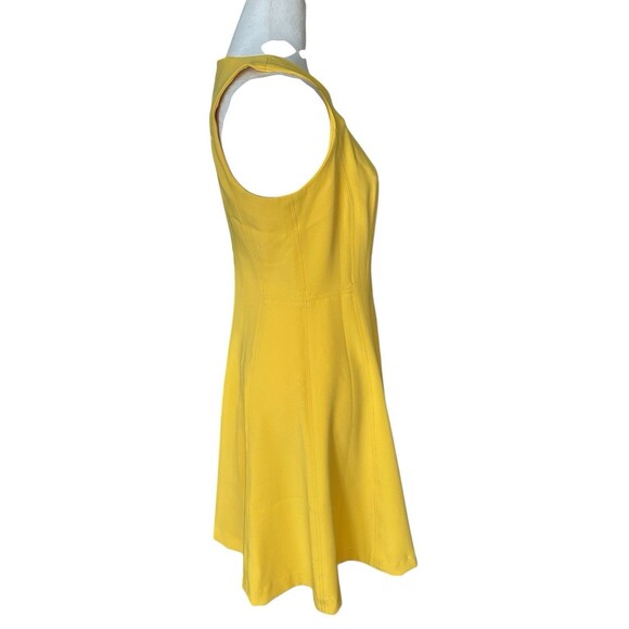 Banana Republic NWT Yellow‎ Sleeveless Fit/flare Dress (MSRP $83) - Picture 3 of 6